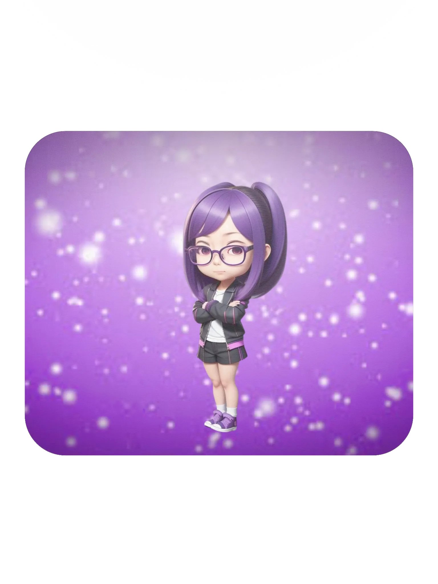(Purple CHIBI) K Classic Mouse Pad product image (2)