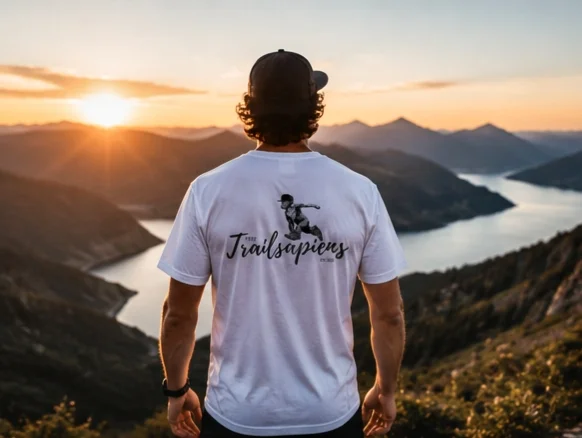 ECO-Friendly & Organic Premium Quality - Men's T-shirt with Trailsapiens logo Midweight fabric (5.3 oz) product image (1)