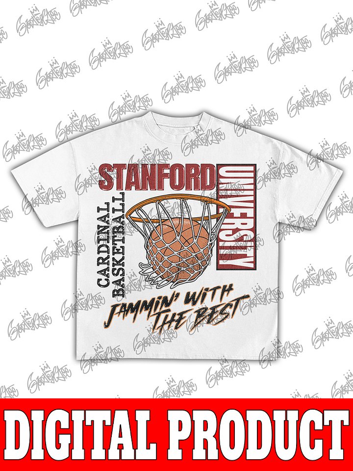 Stanford University Cardinal Basketball 90s Bootleg Graphic product image (2)