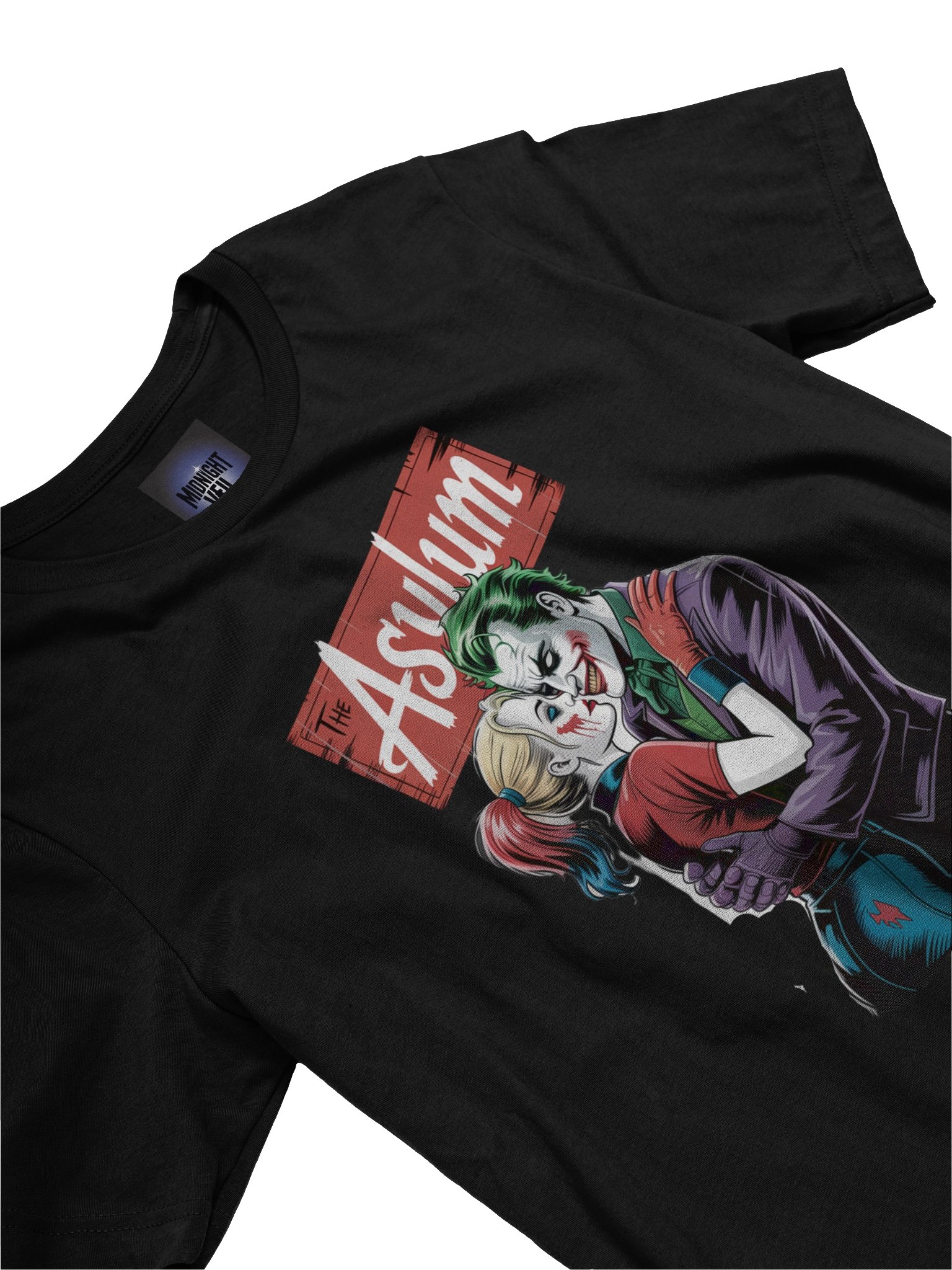 The Asylum Embrace: Joker and Harley Quinn's Madhouse Mingle Graphic Tee product image (5)