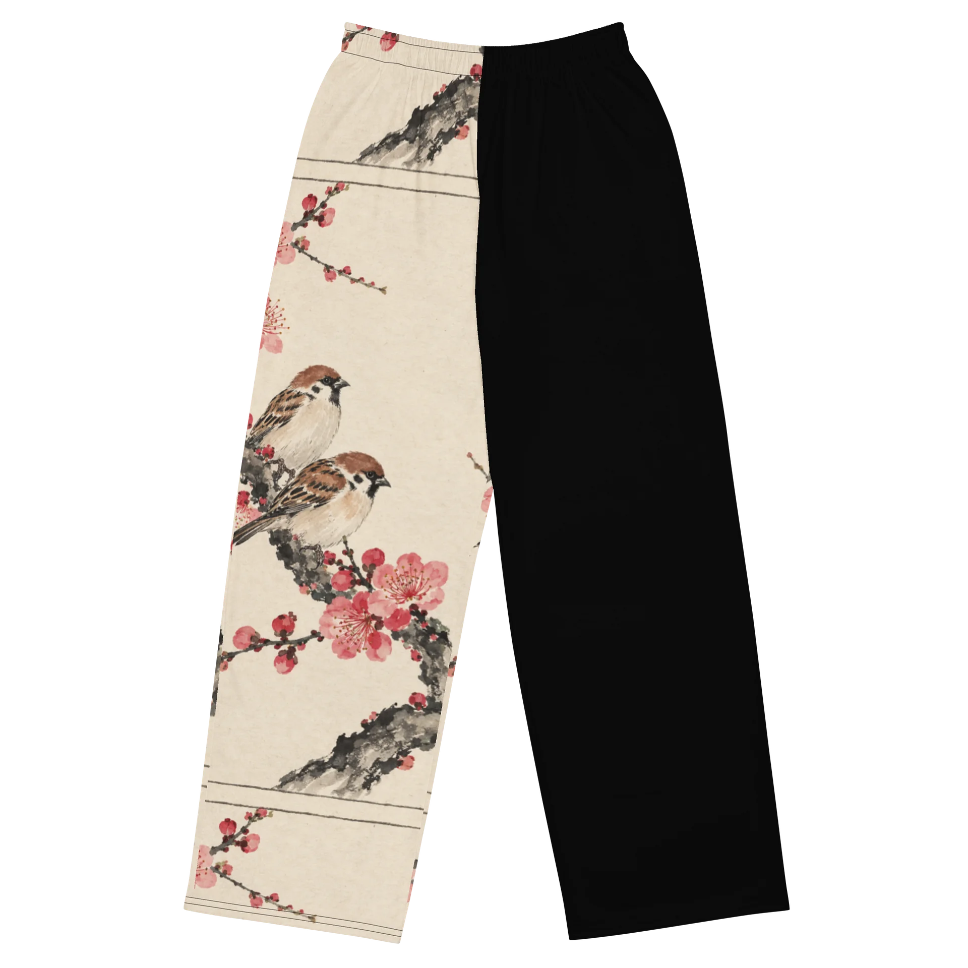 Blossom Birds Wide-Leg Pants product image (1)