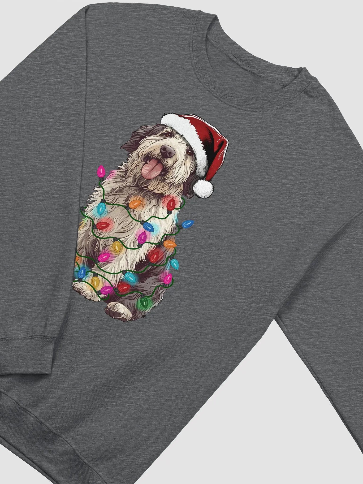 Funny Old English Sheepdog(2) Christmas Sweatshirt product image (4)