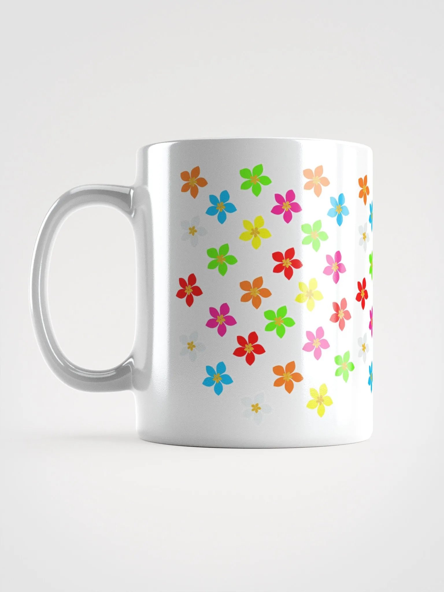 Colorful Flower Petals White Mug product image (12)