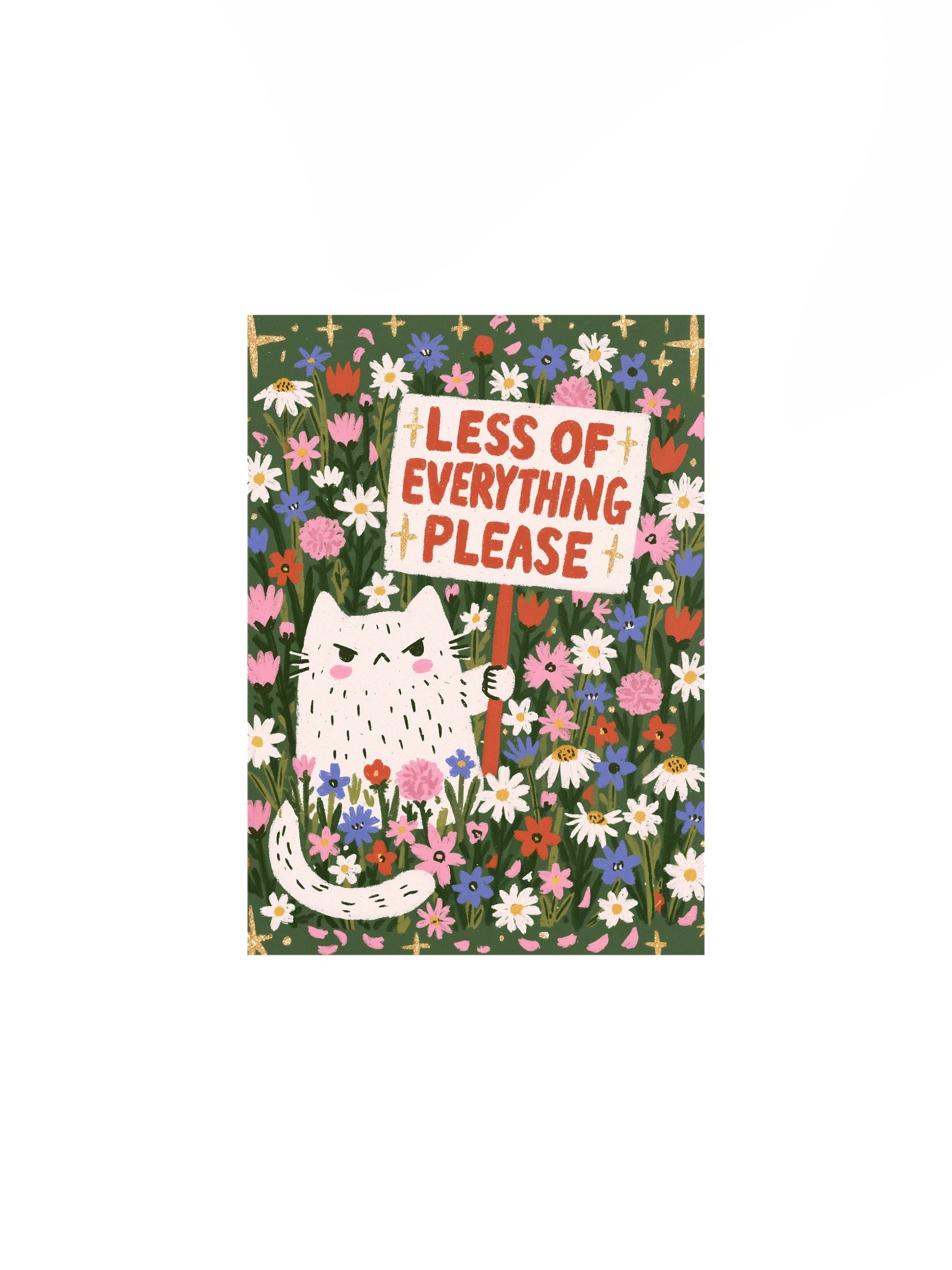 Less of Everything Please Cat Poster product image (1)