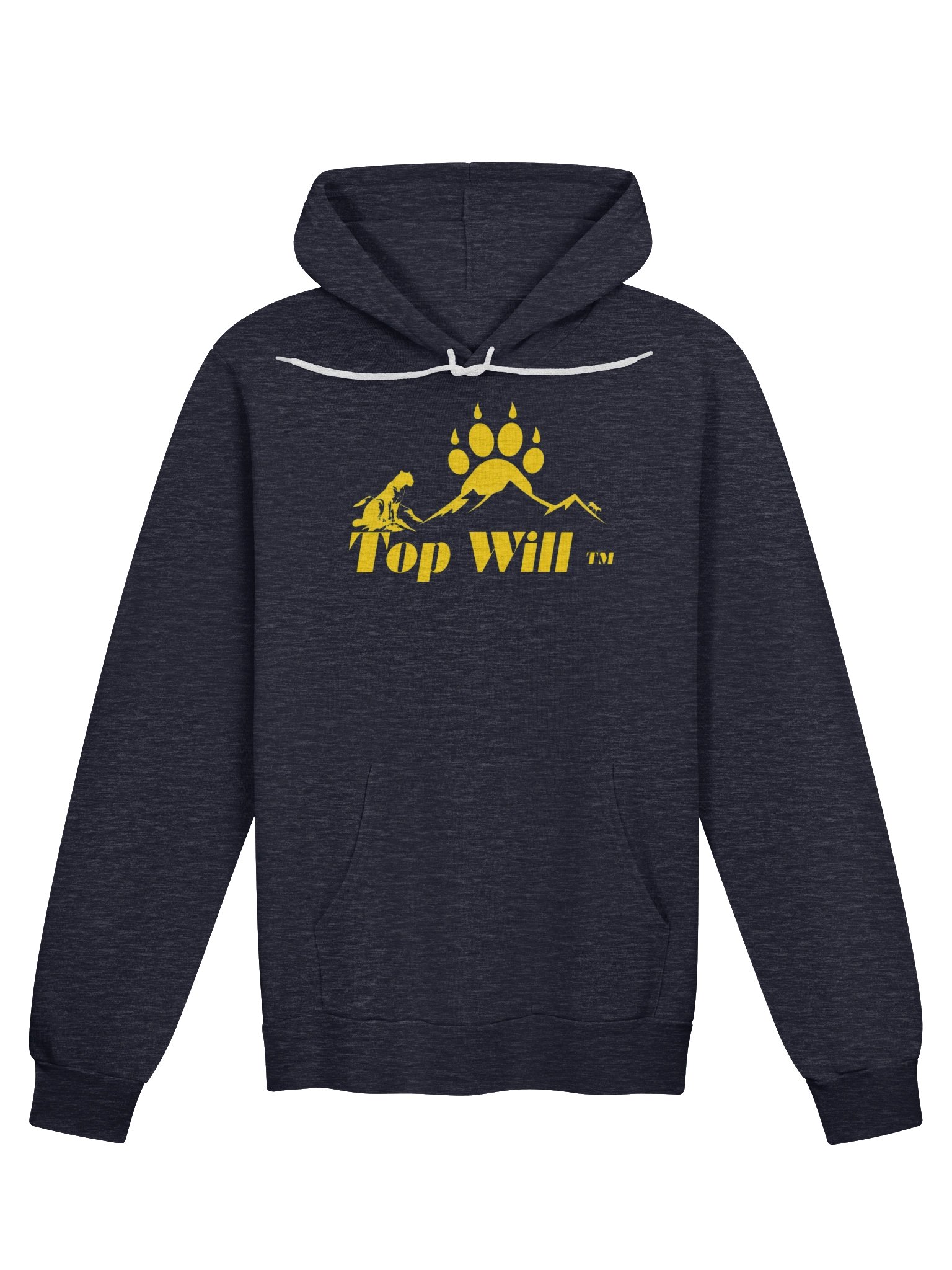 Top Will ™ Heather Navy & Yellow Super Soft Hoodie product image (1)
