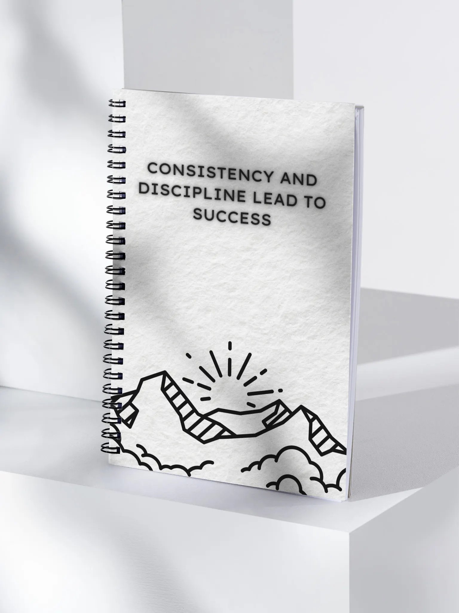 Motivational Journal Notebook White Minimalist 4 product image (4)