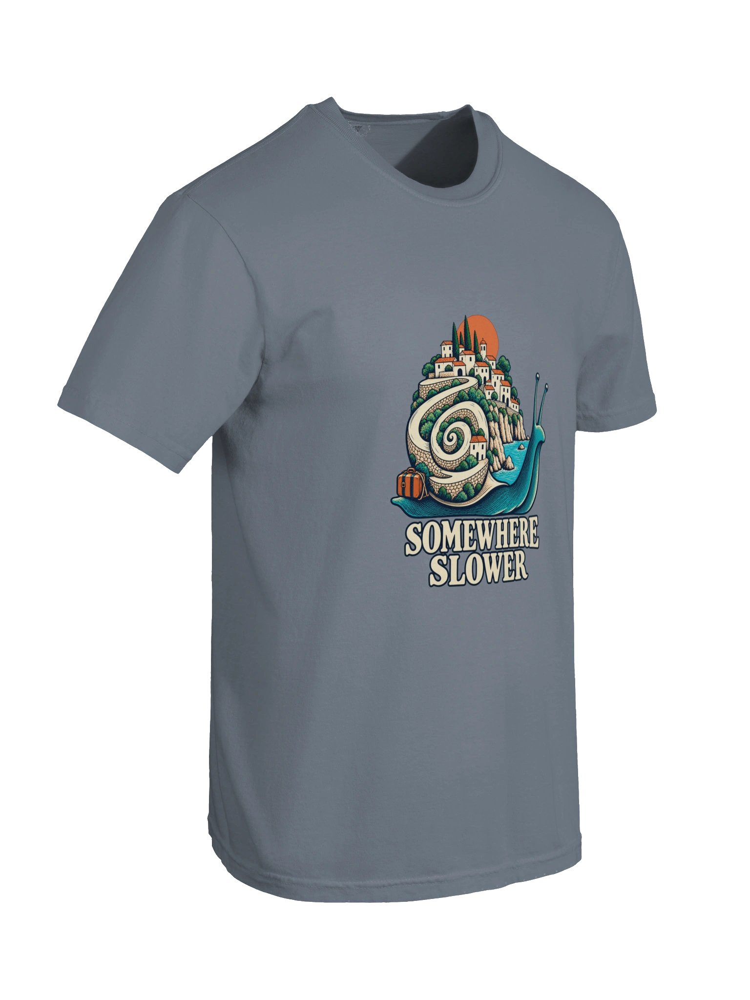 Somewhere Slower – Comfort Colors® Snail Travel T-Shirt product image (10)