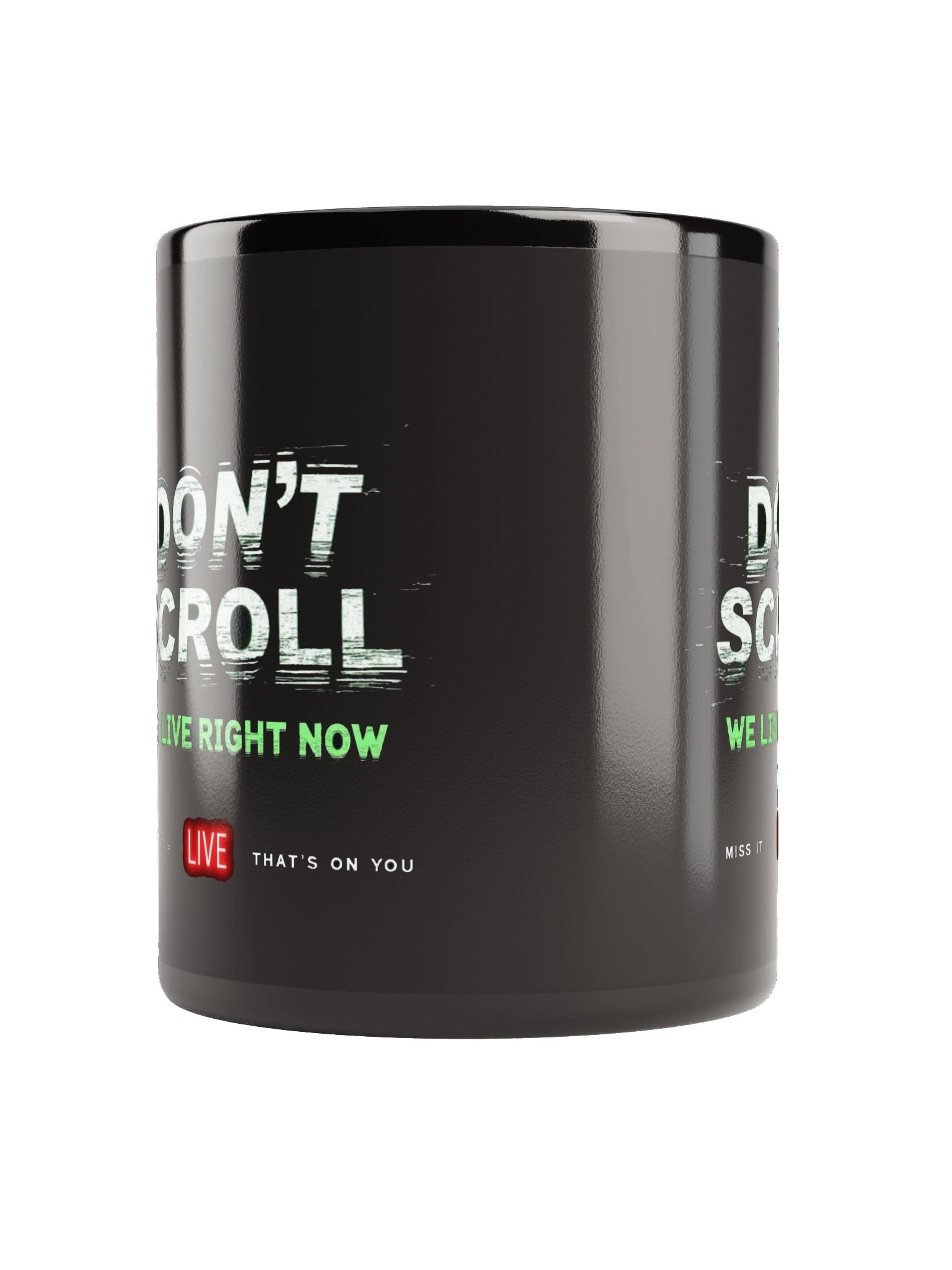 Don’t Scroll Glitch Mug product image (2)