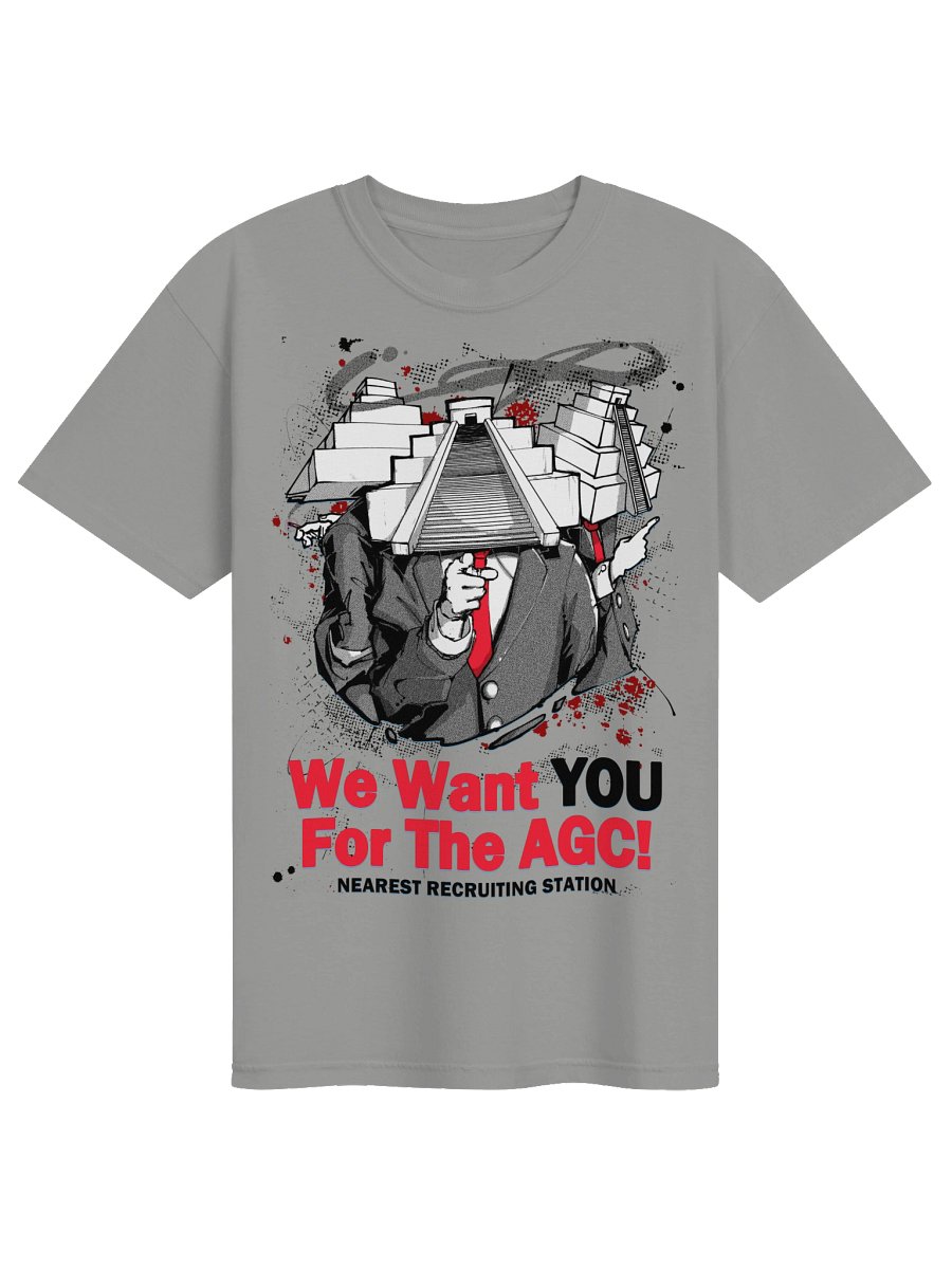 AGC RECRUIT TEE GRAY product image (1)