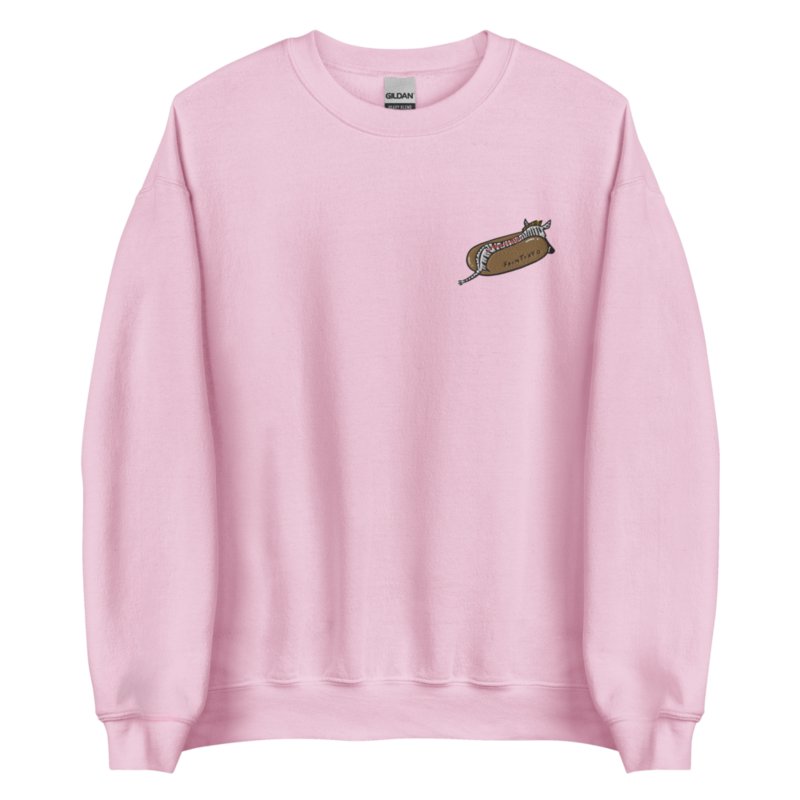 Zebra Hot Dog Embroidered Classic Sweatshirt product image (1)