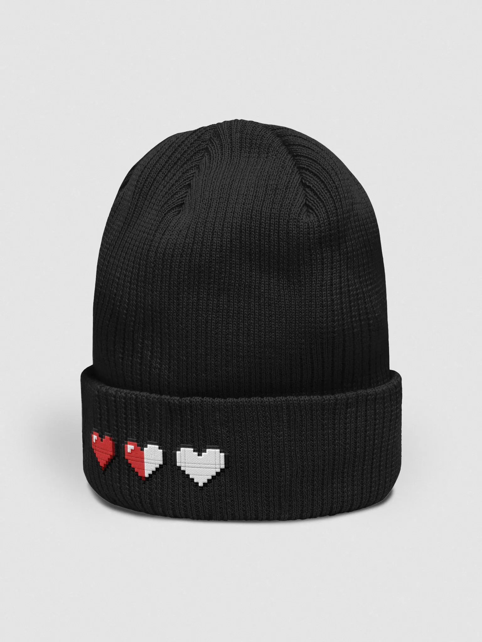 Gamer Hearts Fitted Beanie product image (2)