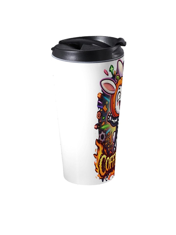 COFFEE TIME Chainsaw Bunny Travel Mug product image (2)