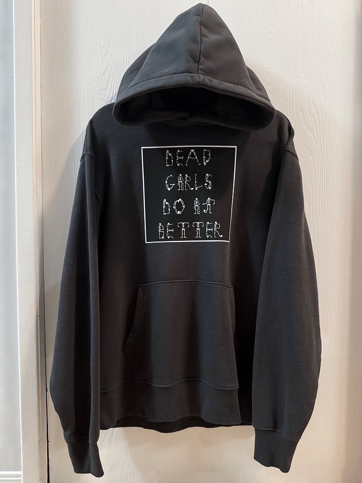 "DEAD GIRLS DO IT BETTER" Charcoal Hoodie product image (2)
