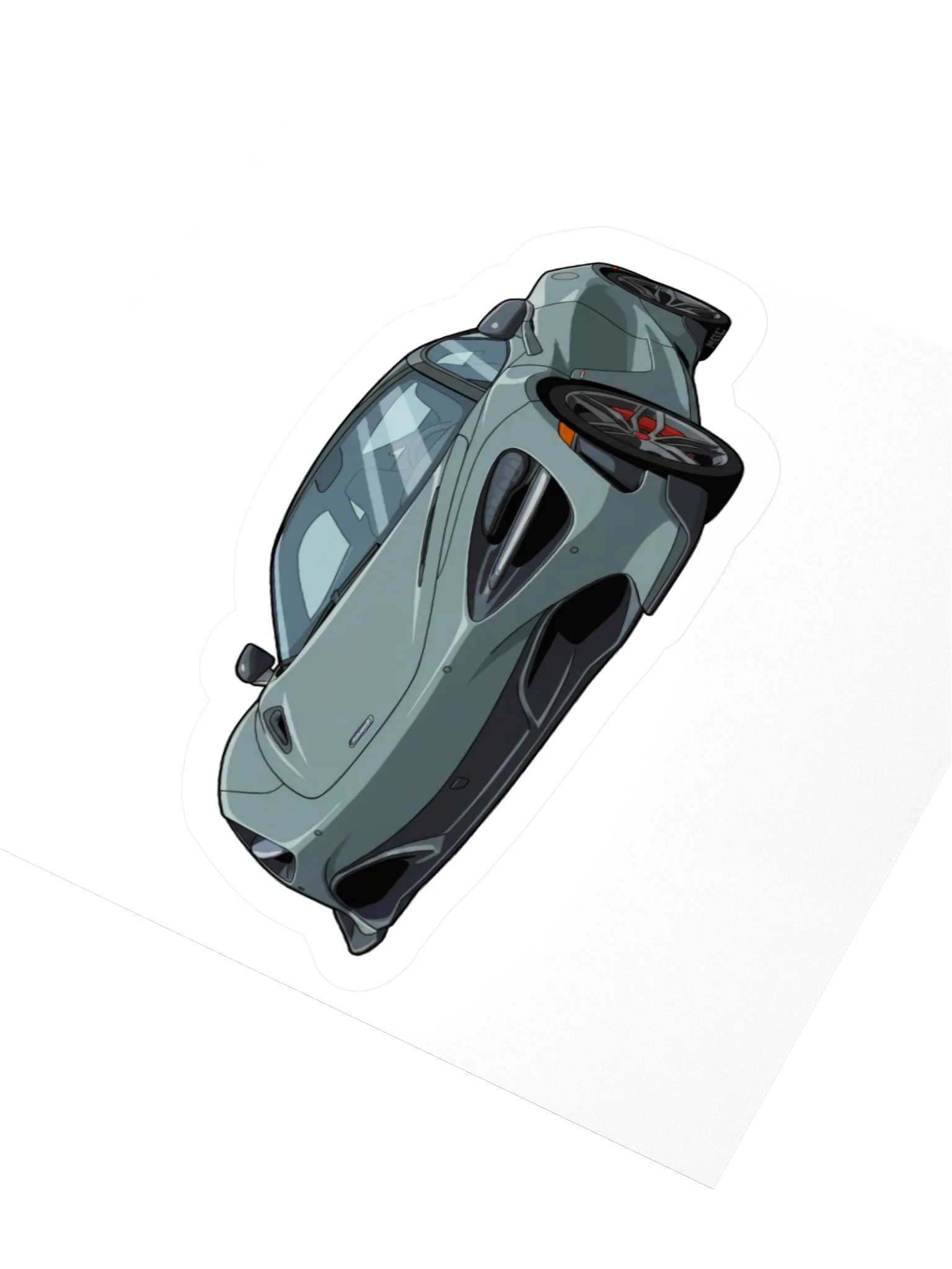 Polaris Blue McLaren 720S Sticker (Retro, Sketch, Silhouette) product image (8)