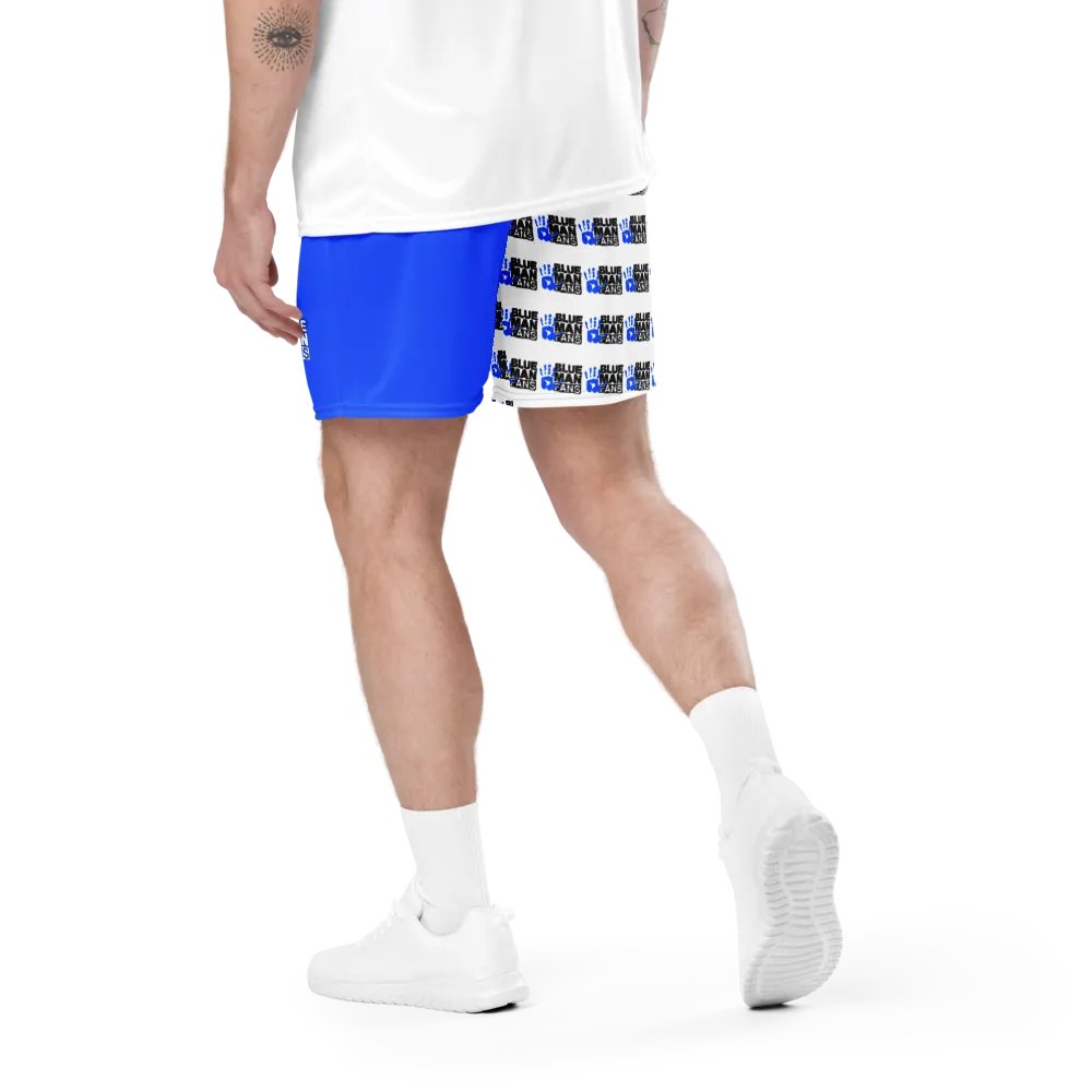 Blue Man Fans Hand Print Mesh Athletic Shorts with Pocket product image (4)