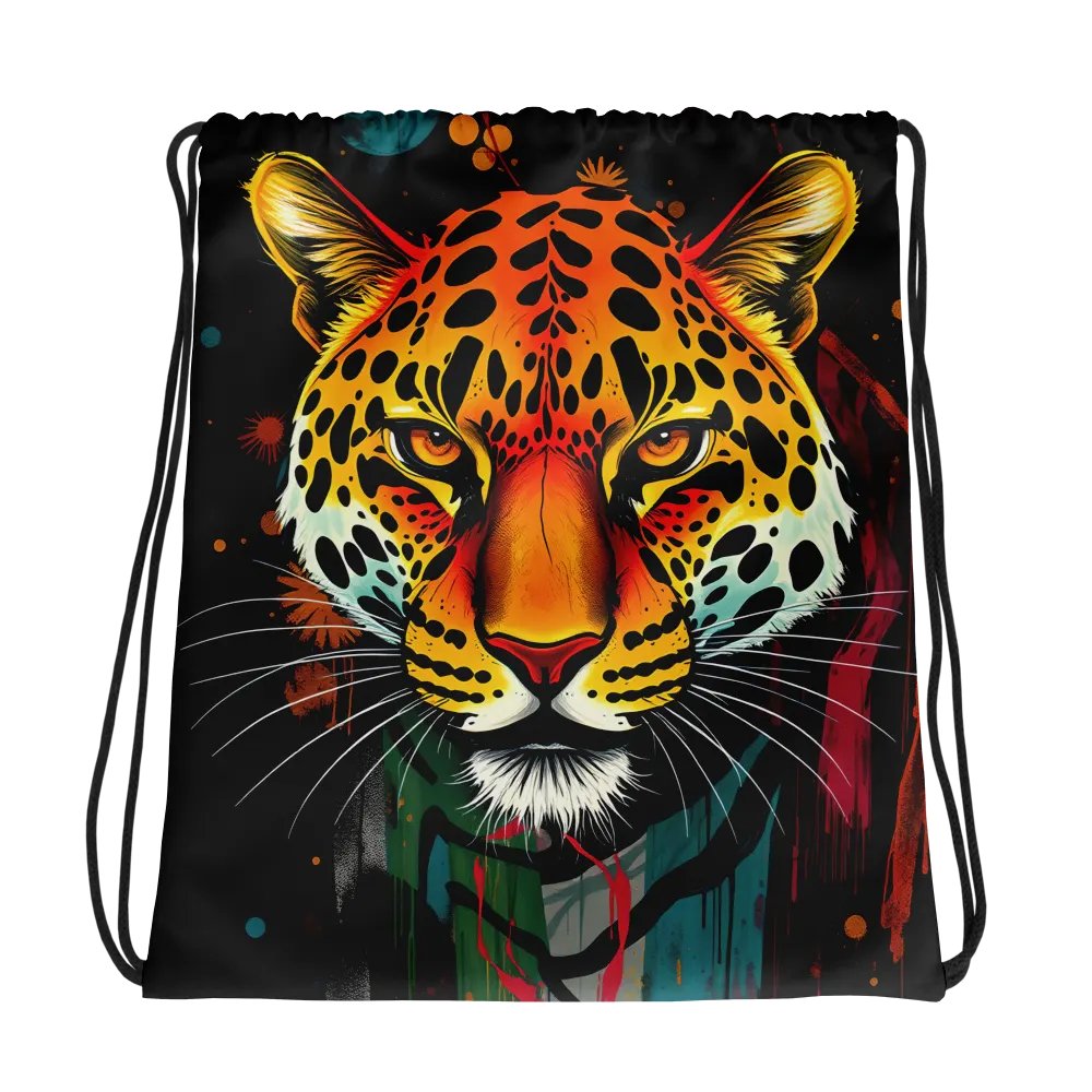 Vibrant Leopard All-Over Drawstring Bag product image (1)