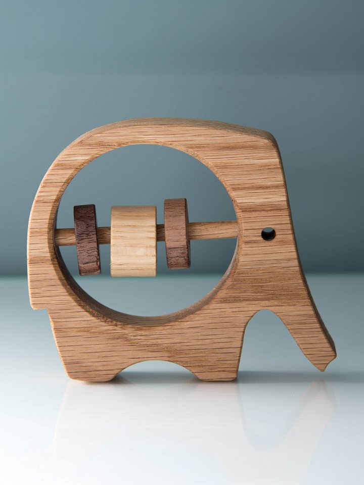 Elephant Wooden Baby Rattle Toy | Digital Plans product image (2)