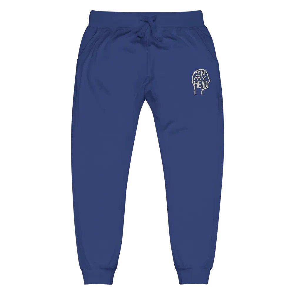 In My Head (lined design) embroidered fleece sweatpants product image (14)