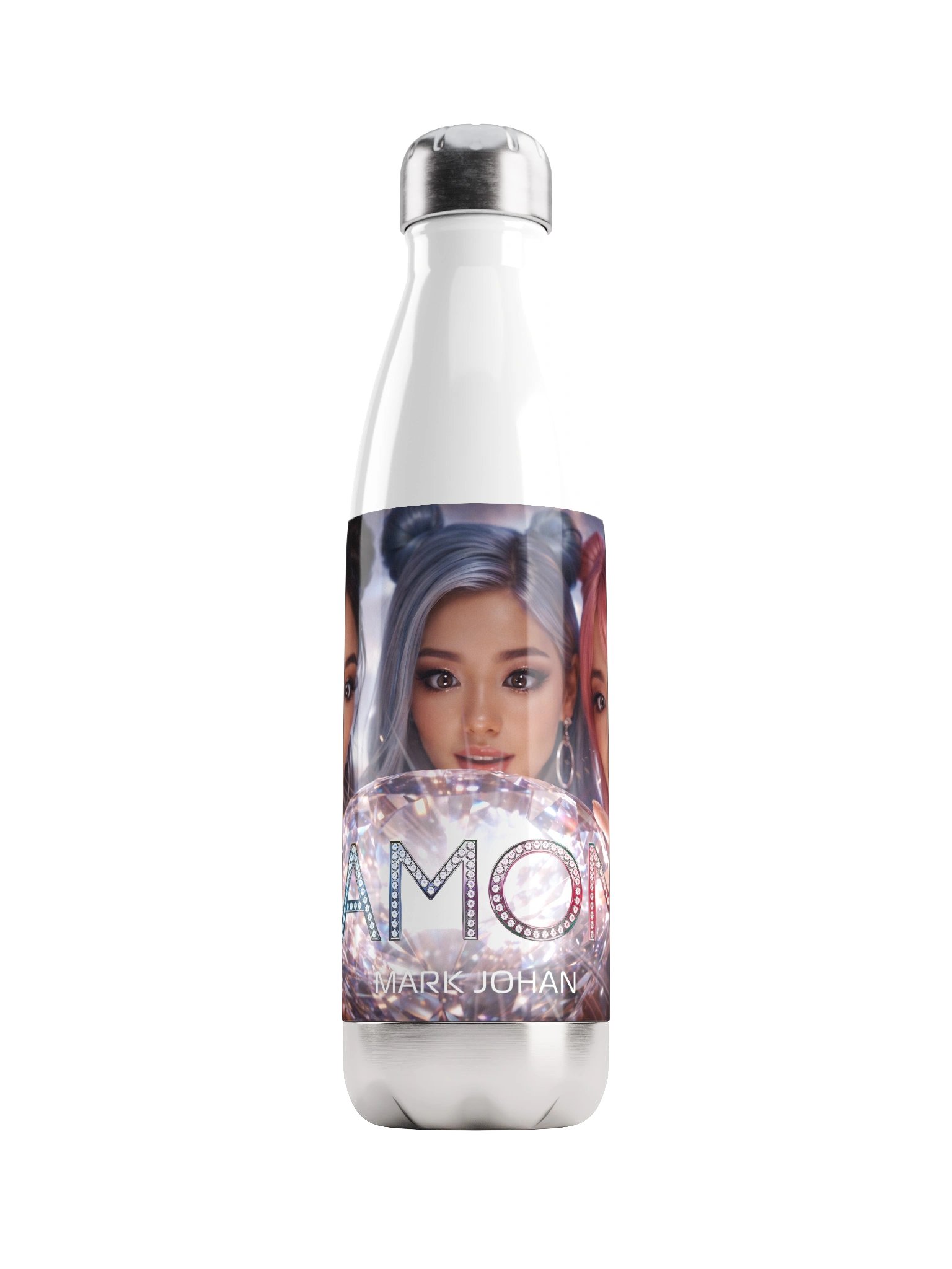 "Diamond" Stainless Steel Water Bottle by Mark Johan (17 oz) product image (1)