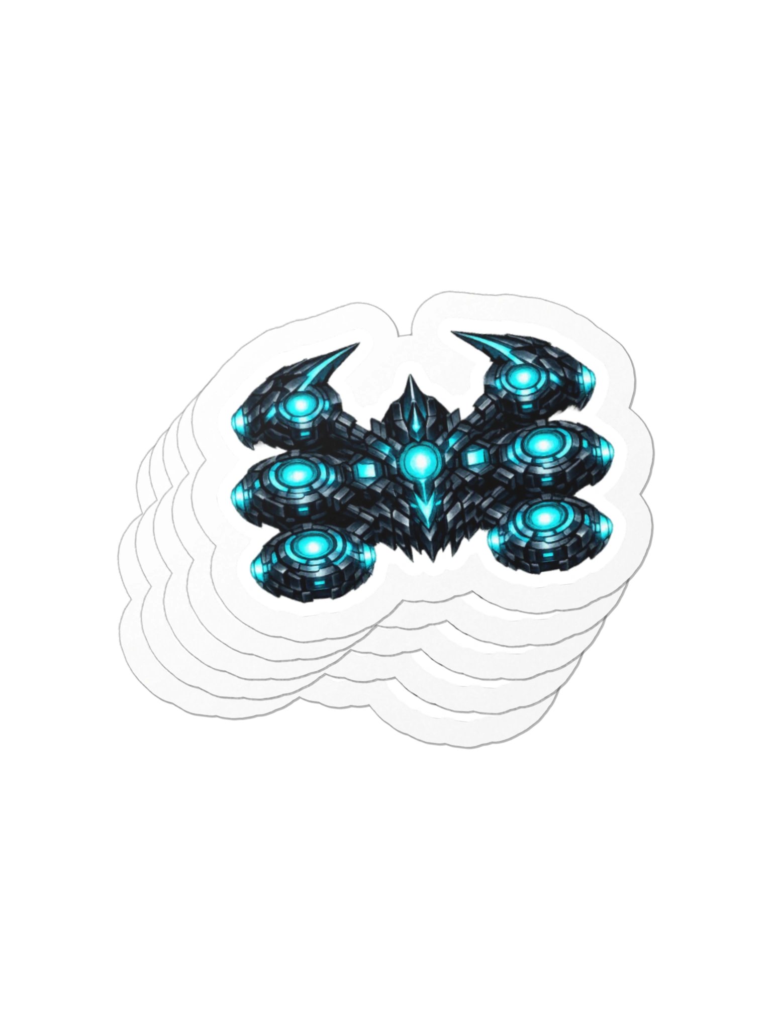 Sector Defense Cyan Stinger Die-Cut Sticker product image (3)