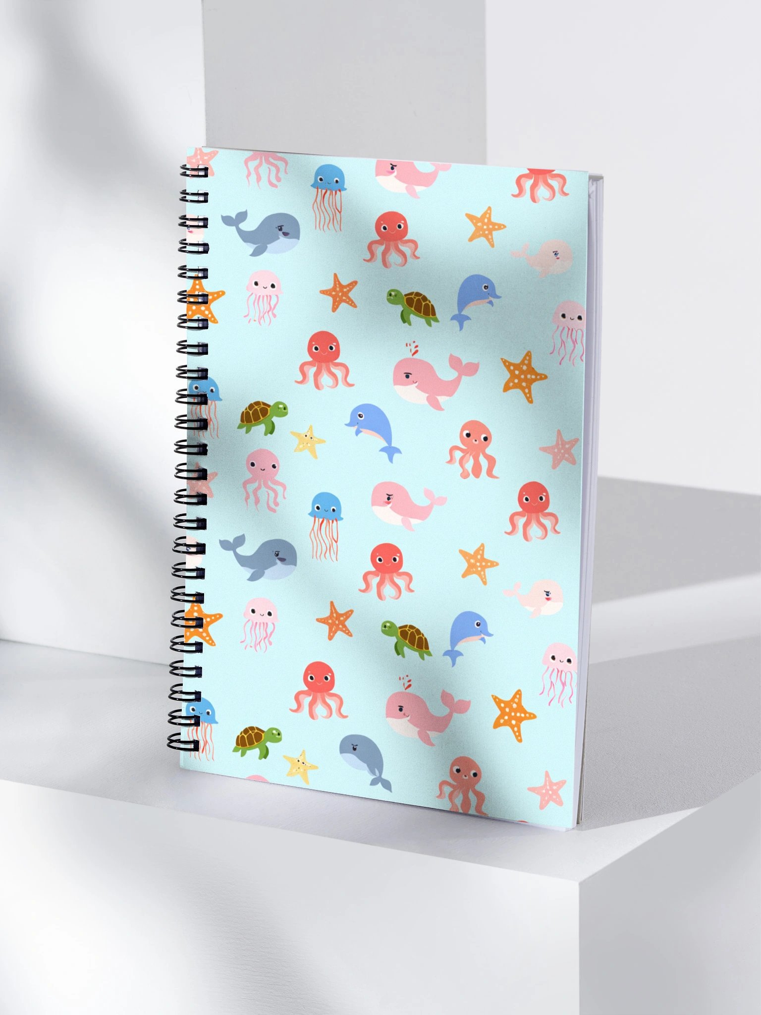 Whimsical Sea Creatures Spiral Notebook product image (4)