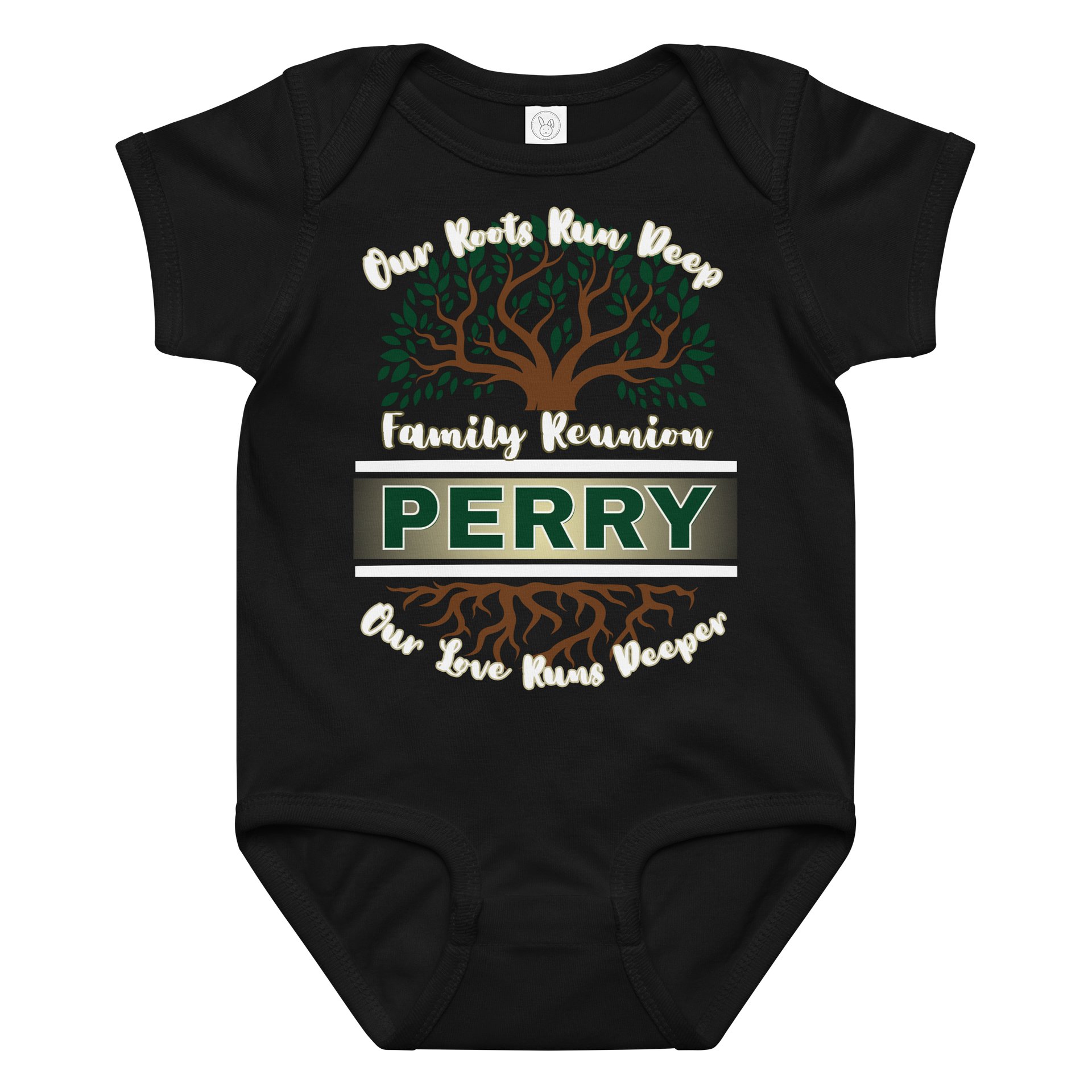 Perry Family Reunion 2026 Rabbit Skins Baby Jersey Bodysuit– 8th Generation | Legacy Edition product image (1)