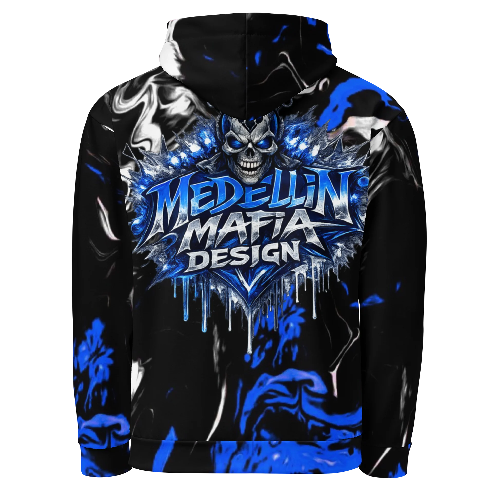 Blue Noir Marble Hoodie product image (3)