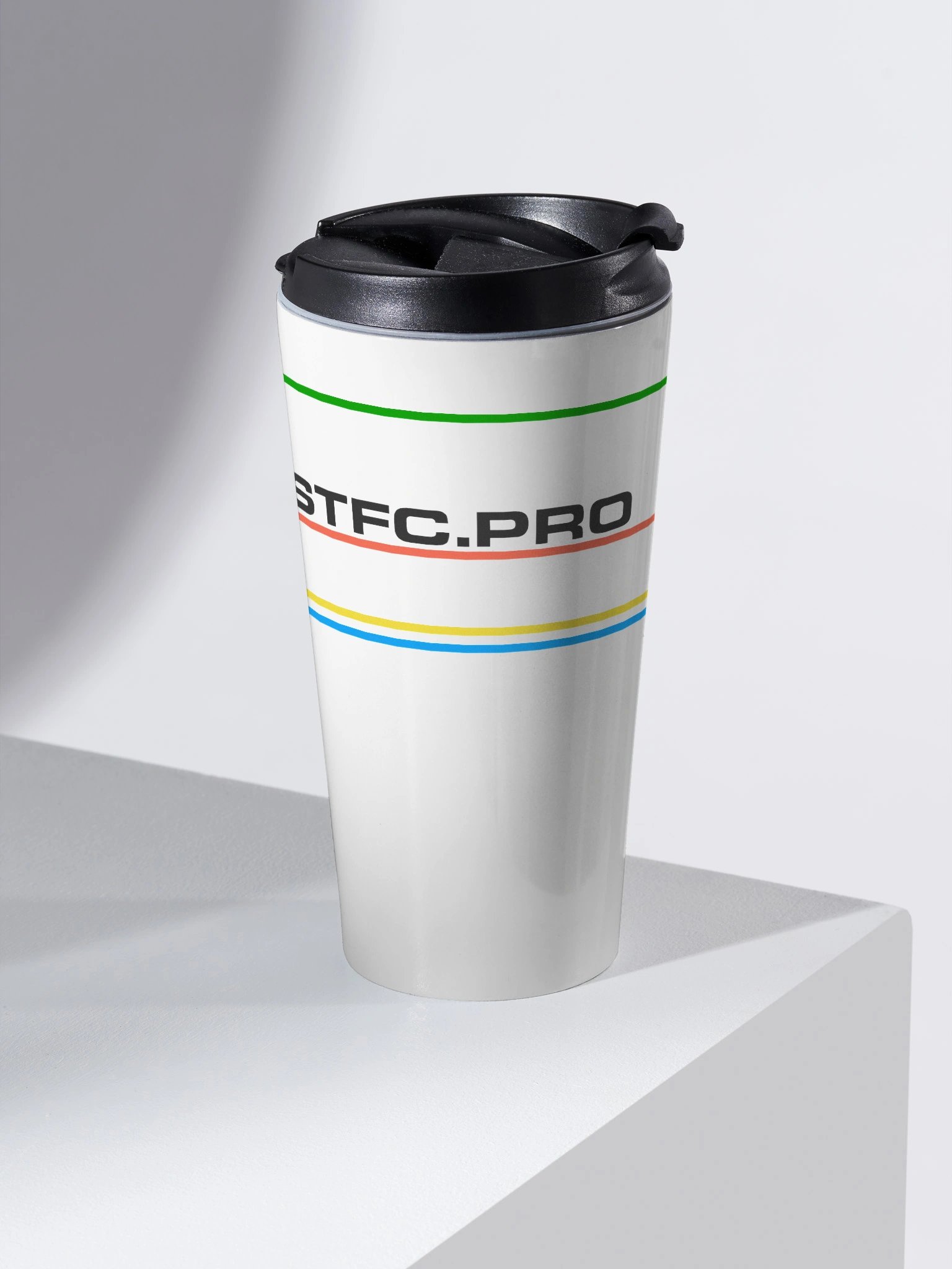 80s inspired STFC.PRO graph lines Travel Mug product image (2)