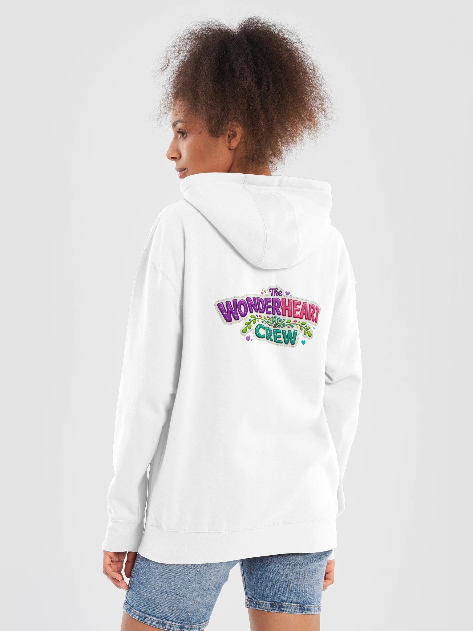 Wonderheart Crew Hoodie - Large Logo Back product image (4)