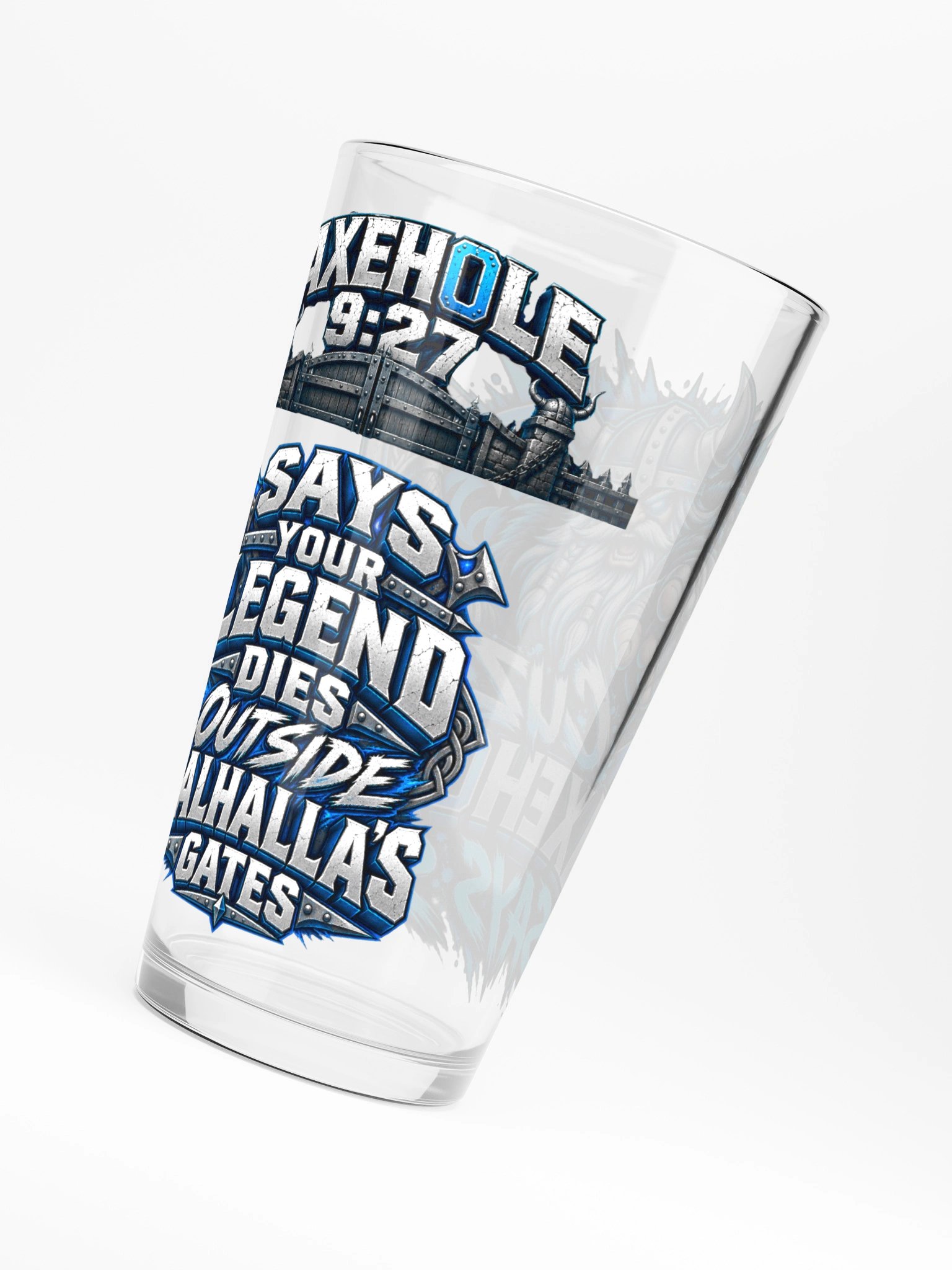 Axeh0le Viking Warrior Shaker Pint Glass product image (4)