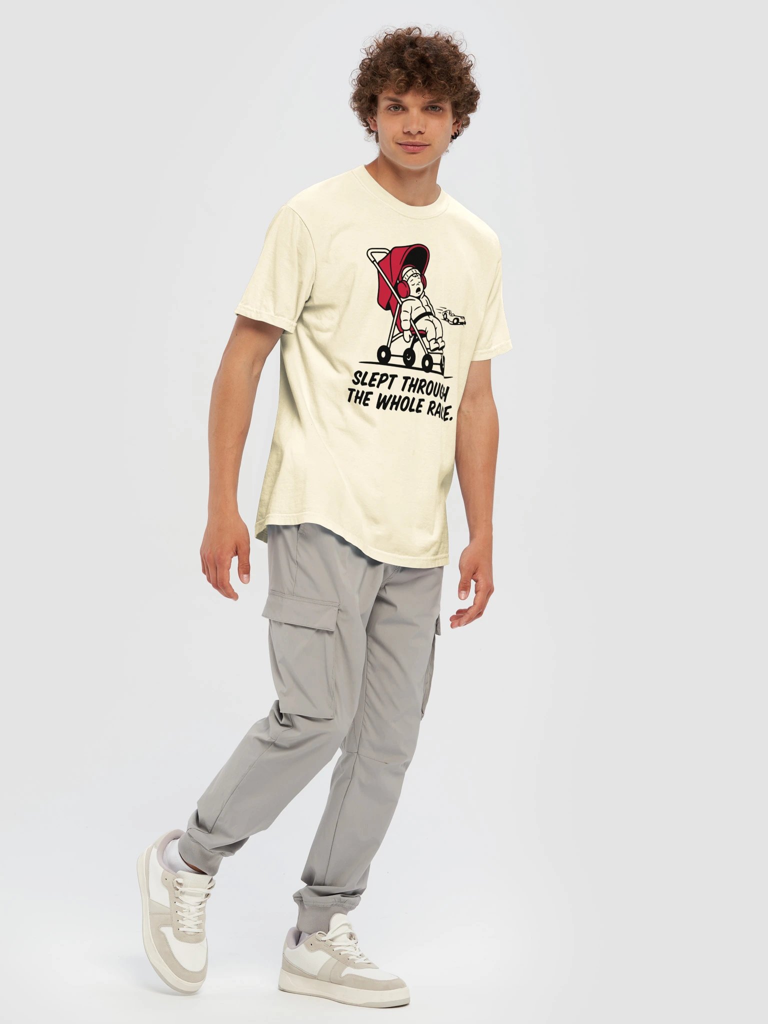 Slept Through the Whole Race. Stroller Tee product image (13)