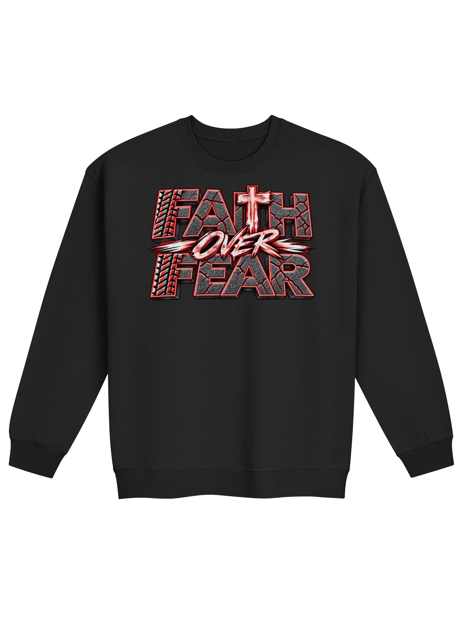 Blacktop Brand: "Faith Over Fear" Crewneck Sweatshirt product image (1)
