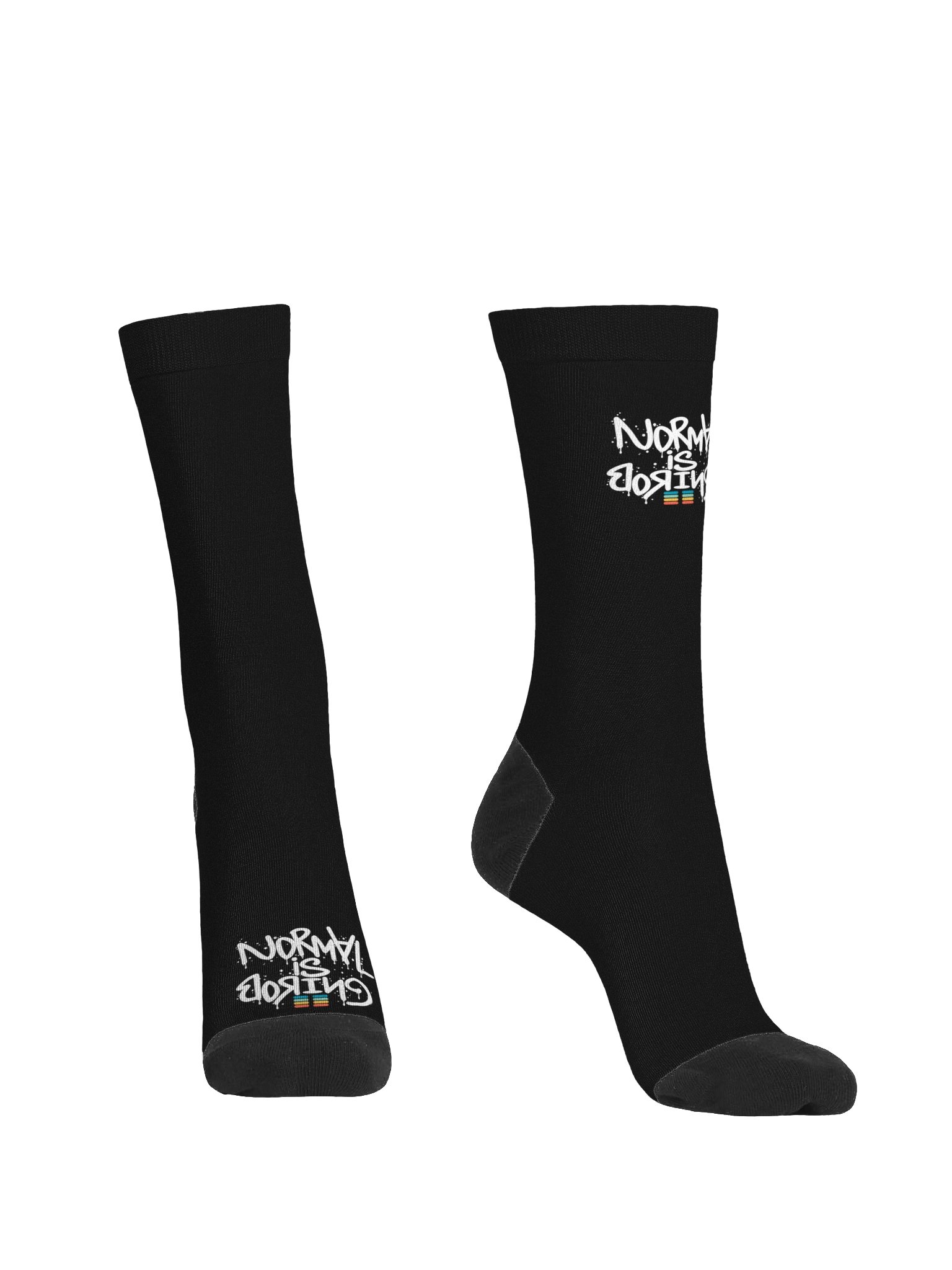 SEEN | Normal Is Boring Statement Socks product image (2)