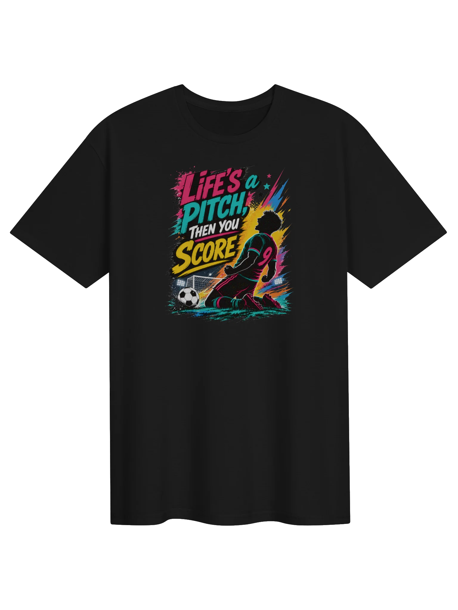 Life's A Pitch Then You Score Soccer/Football Tee product image (1)