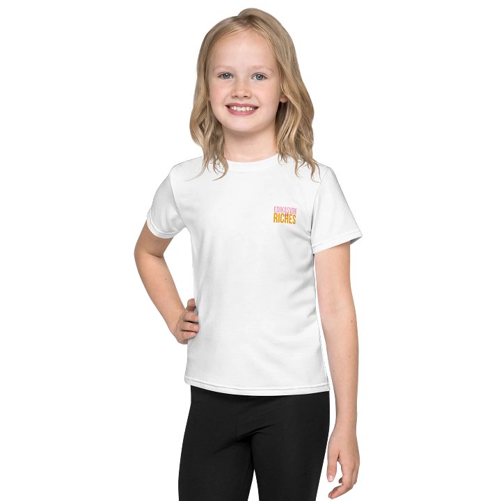Edikasyon se Richès Kids' Crew Neck T-Shirt – Growing Minds. Big Message. product image (1)