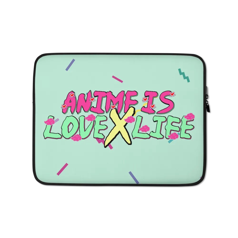 Anime Is Love X Life Laptop Sleeve product image (1)