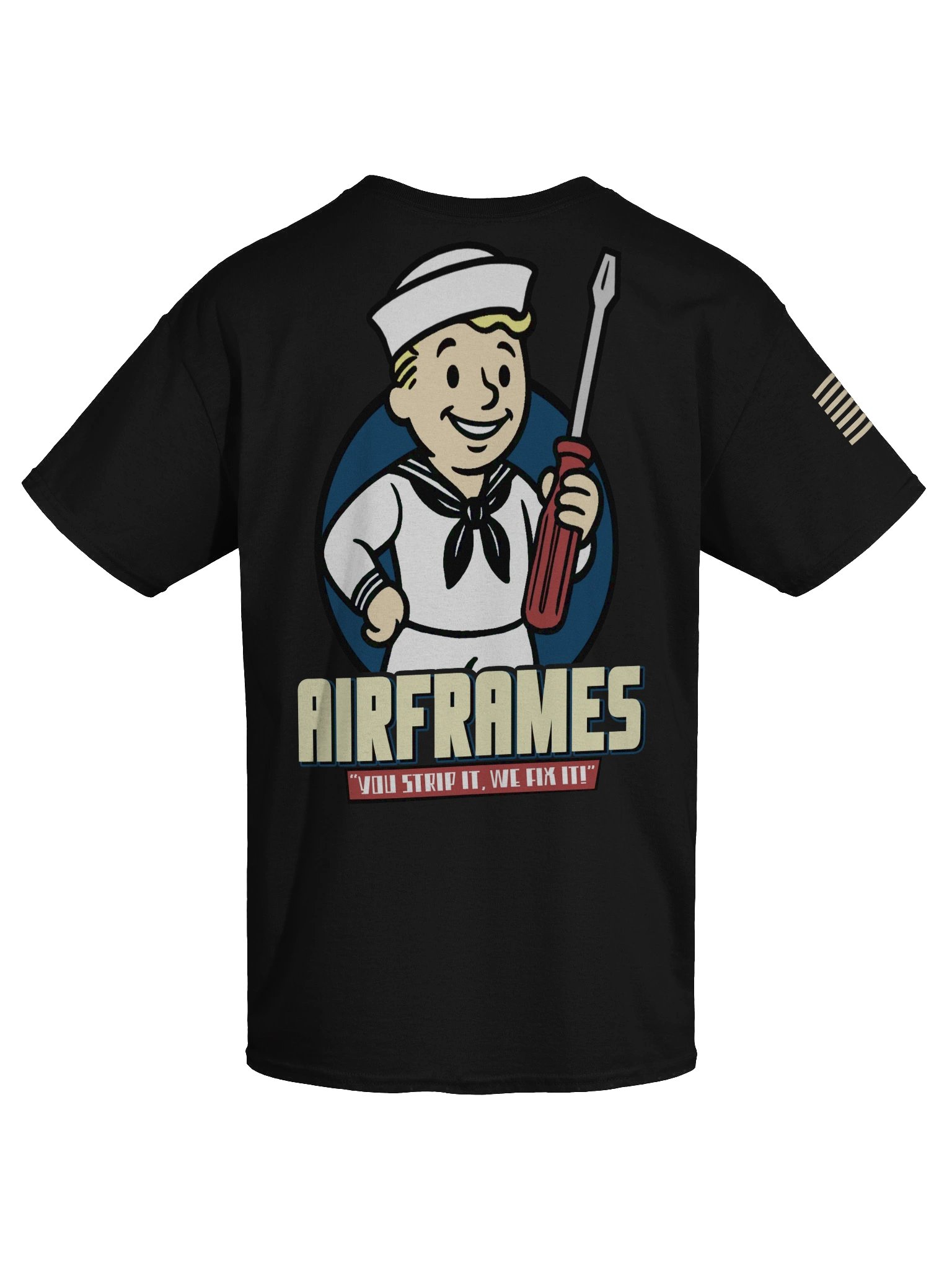 "AIRFRAMES: Strip it" Work Shirt product image (3)