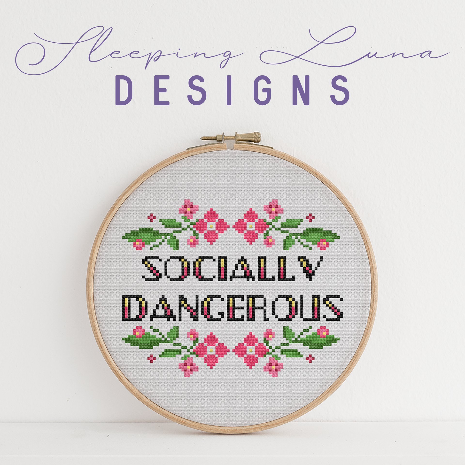 Socially Dangerous - Cross Stitch Pattern product image (2)