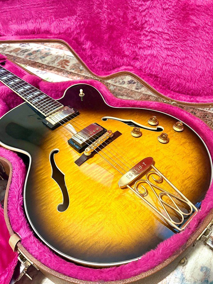 1992 Gibson ES-350T "FIGURED TOBACCO BURST" Full Hollowbody + OHSC product image (2)
