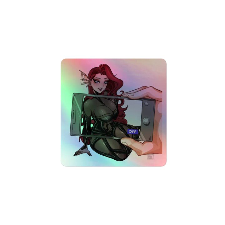Deadly Thicc Camera Holo Sticker product image (1)