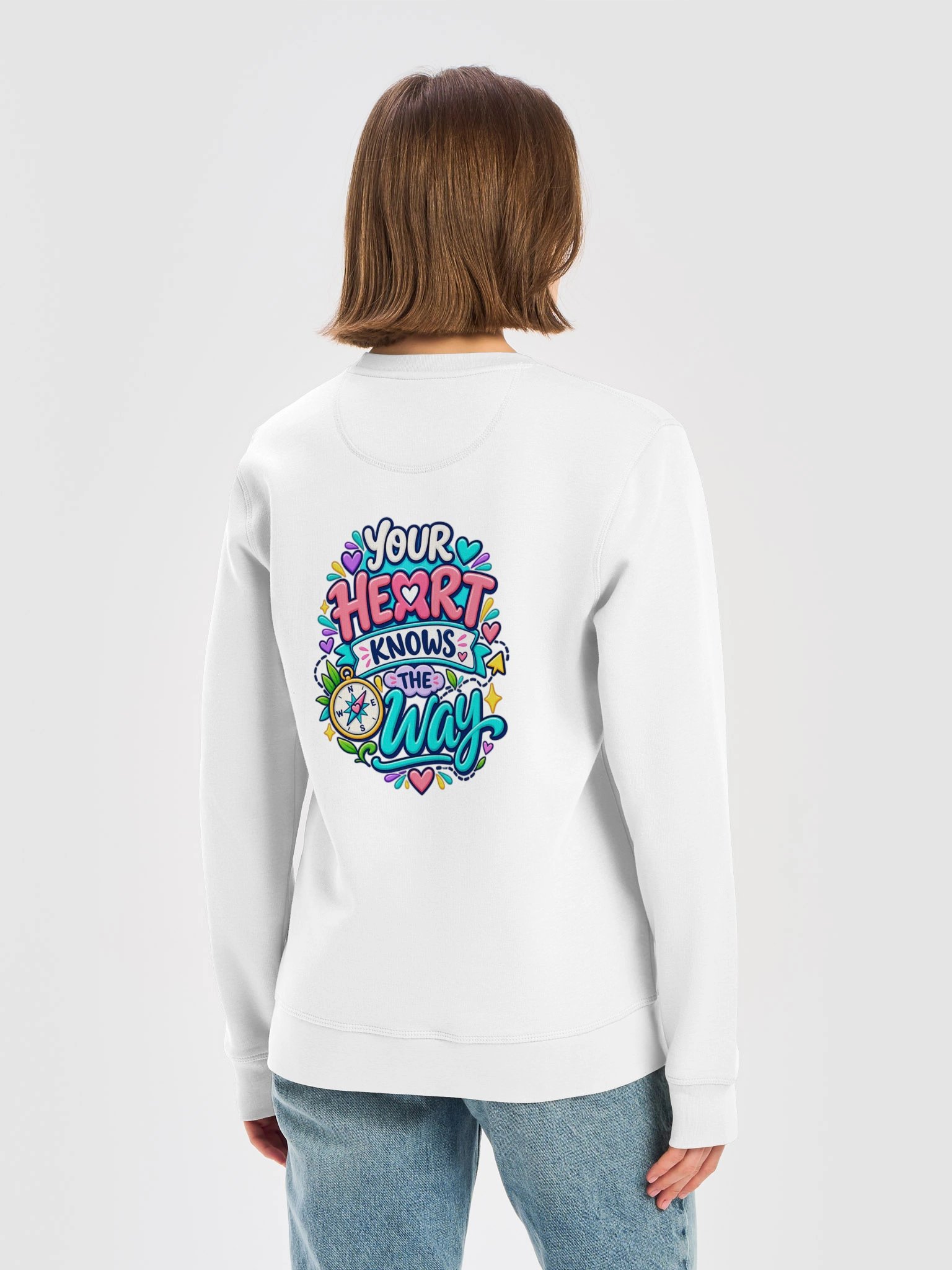 Stanley/Stella Unisex Organic Inspirational Sweatshirt - Your Heart Knows The Way. product image (1)