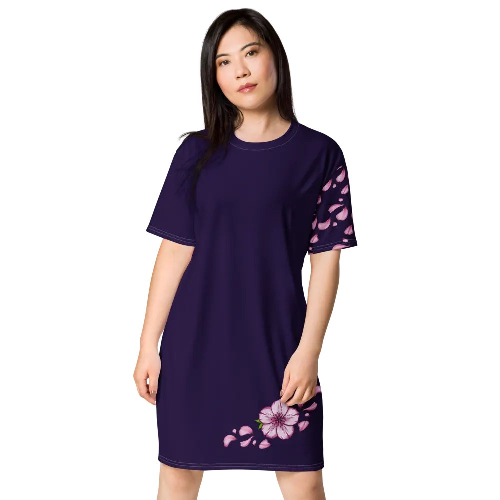 "Blossomz After Midnight" T-Shirt Dress product image (1)