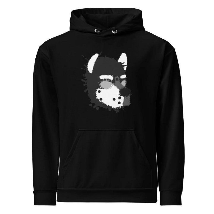 Pup Splatter Hoodie - Black / White product image (1)