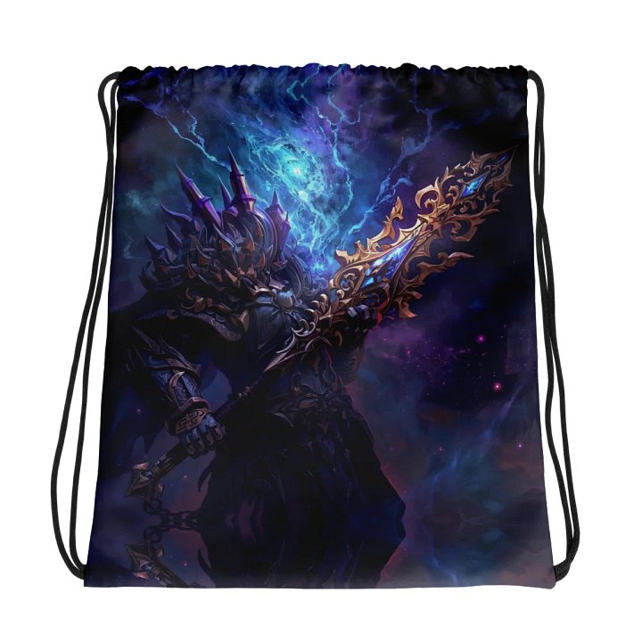 Cosmic Warrior All-Over Print Drawstring Bag product image (1)