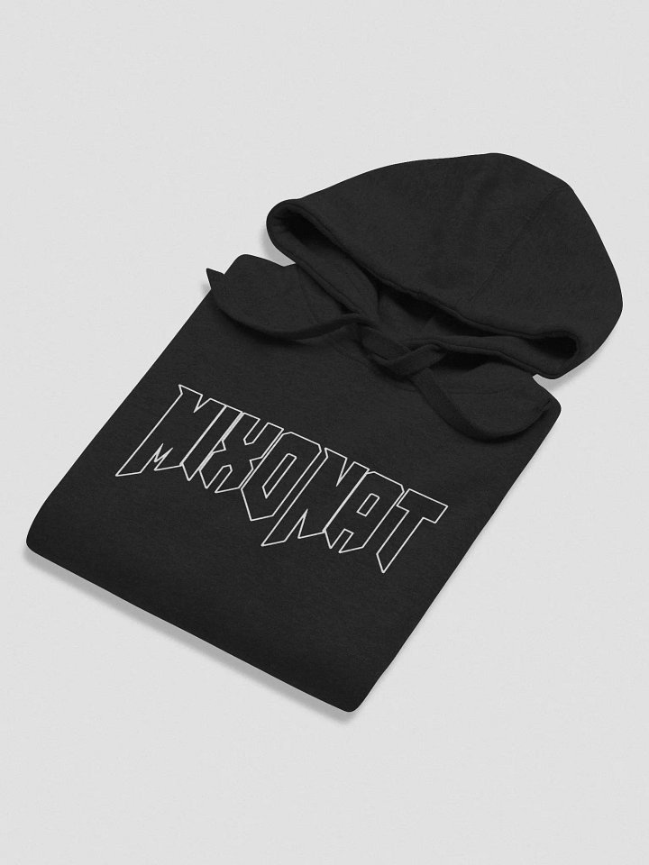 MixoNat White Outline Unisex Pull Over Hoodie product image (1)