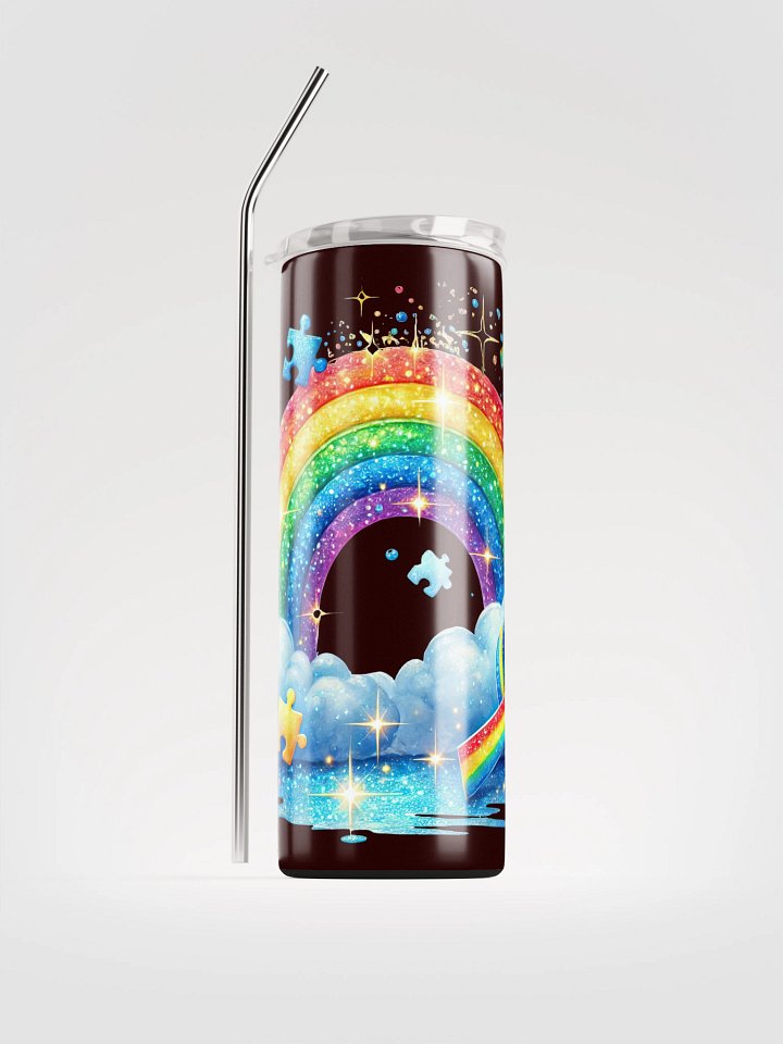 Sparkling Rainbow Puzzle Stainless Steel Tumbler product image (1)