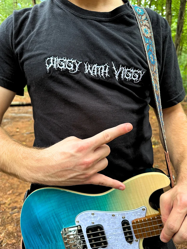 JiggywithViggy Death Metal Embroidered T-Shirt product image (1)
