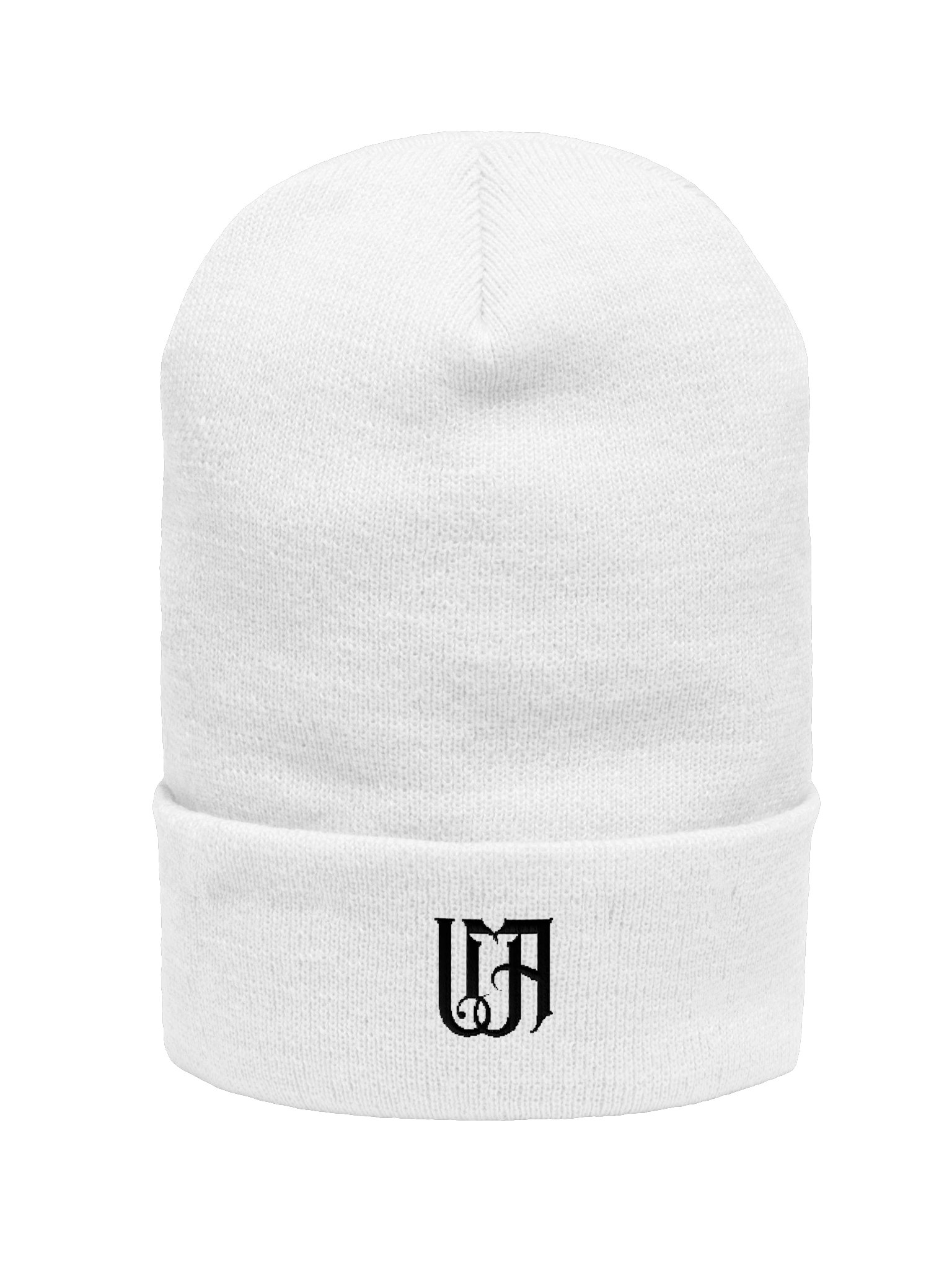 Afterhours Beanie — White / Black Logo (Unisex) product image (1)