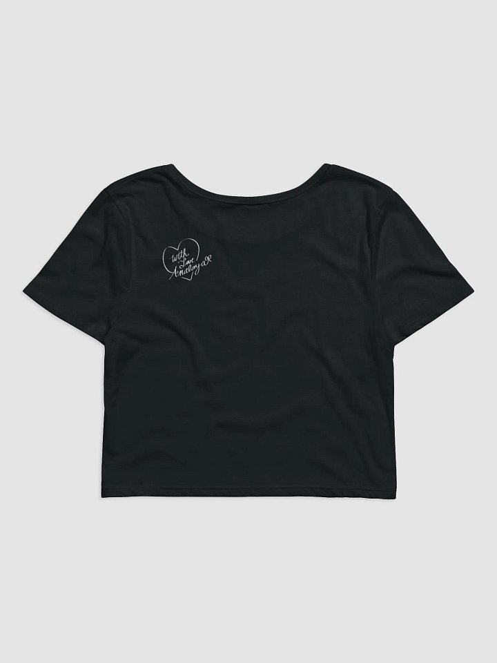 [MATCHING] cyber heart - black baby tee 𓆩🖤𓆪 product image (2)