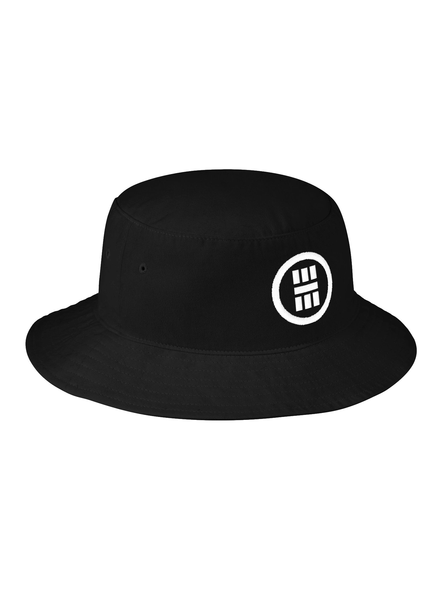 NAKAMA Embroidered Kamon Bucket Hat (white/black) product image (4)